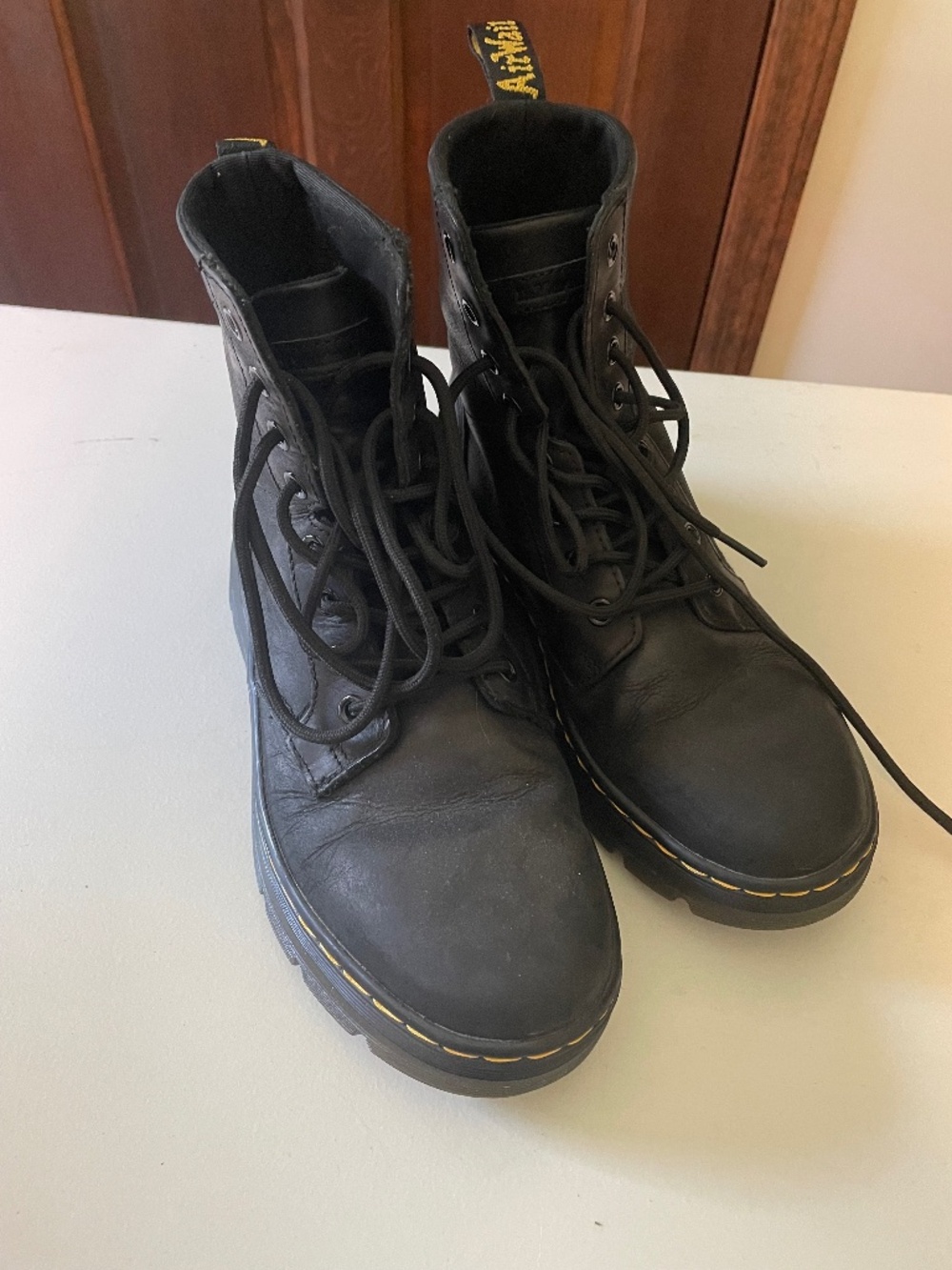 Doc Martens crazy horse leather boots